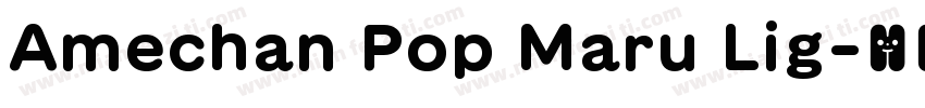 Amechan Pop Maru Lig字体转换